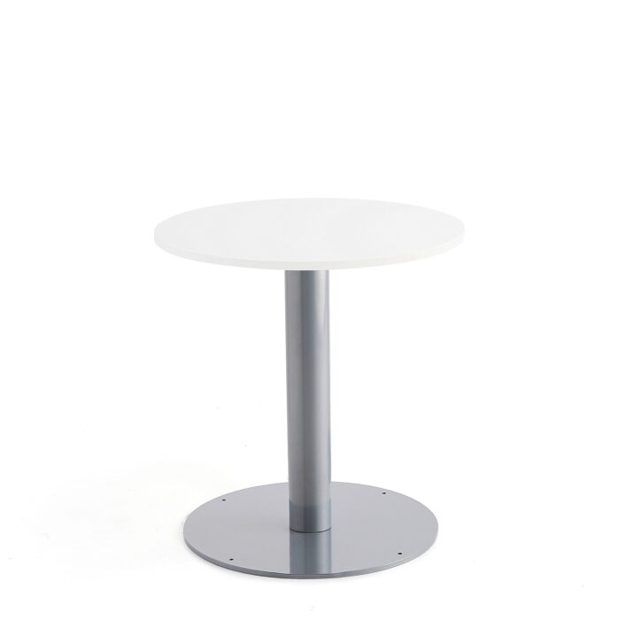 Stół ALVA na filarze, Ø700x720 mm, biały