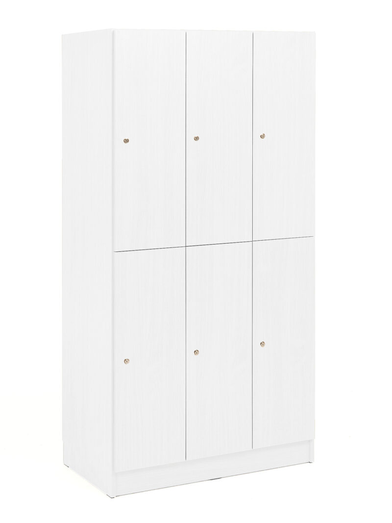 Szafa ubraniowa CRUISE, 3x2 drzwi, 1935x960x555 mm, biały