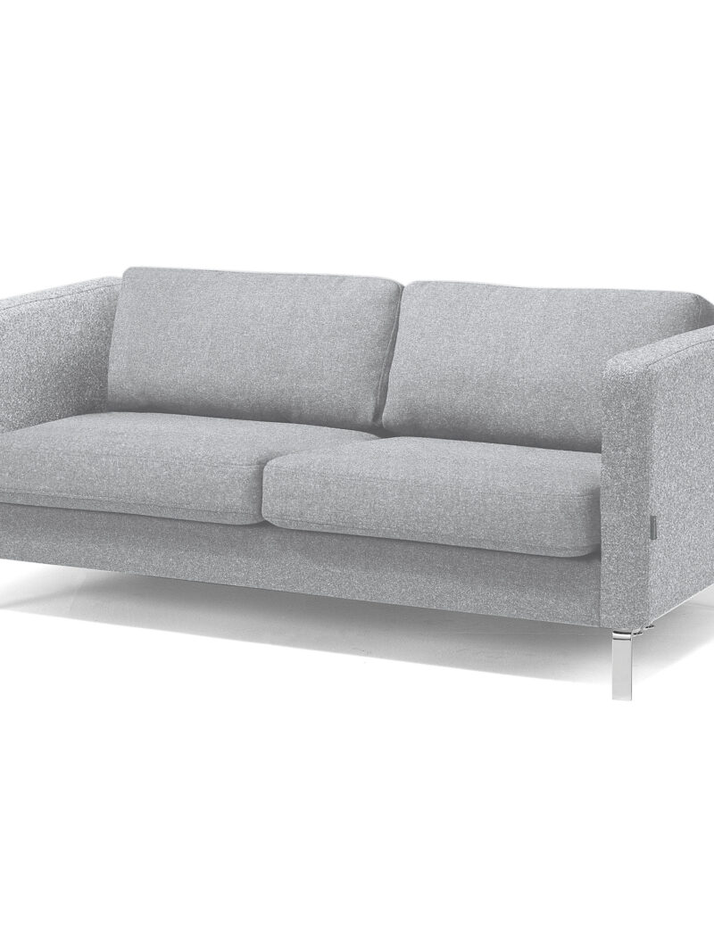 Sofa wypoczynkowa NEO, 3-osobowa, tkanina wełniana, jasnoszary