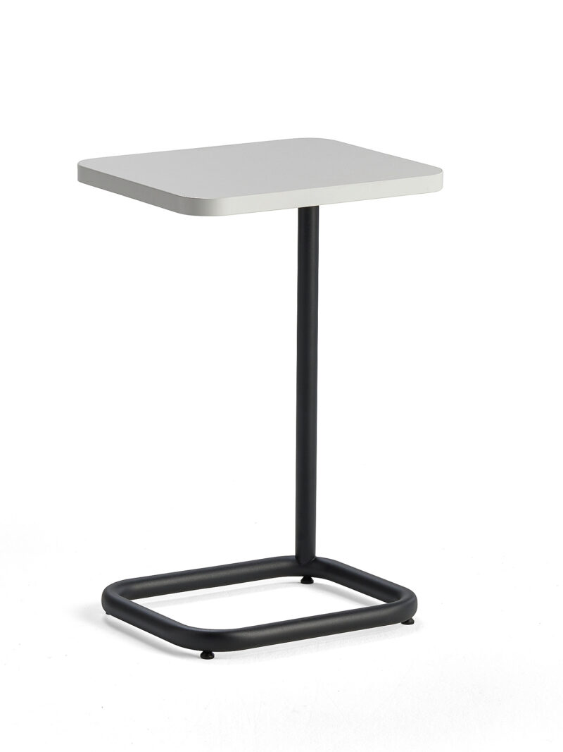 Stół na laptop STANDBY, 425x350x647 mm, czarny, biały