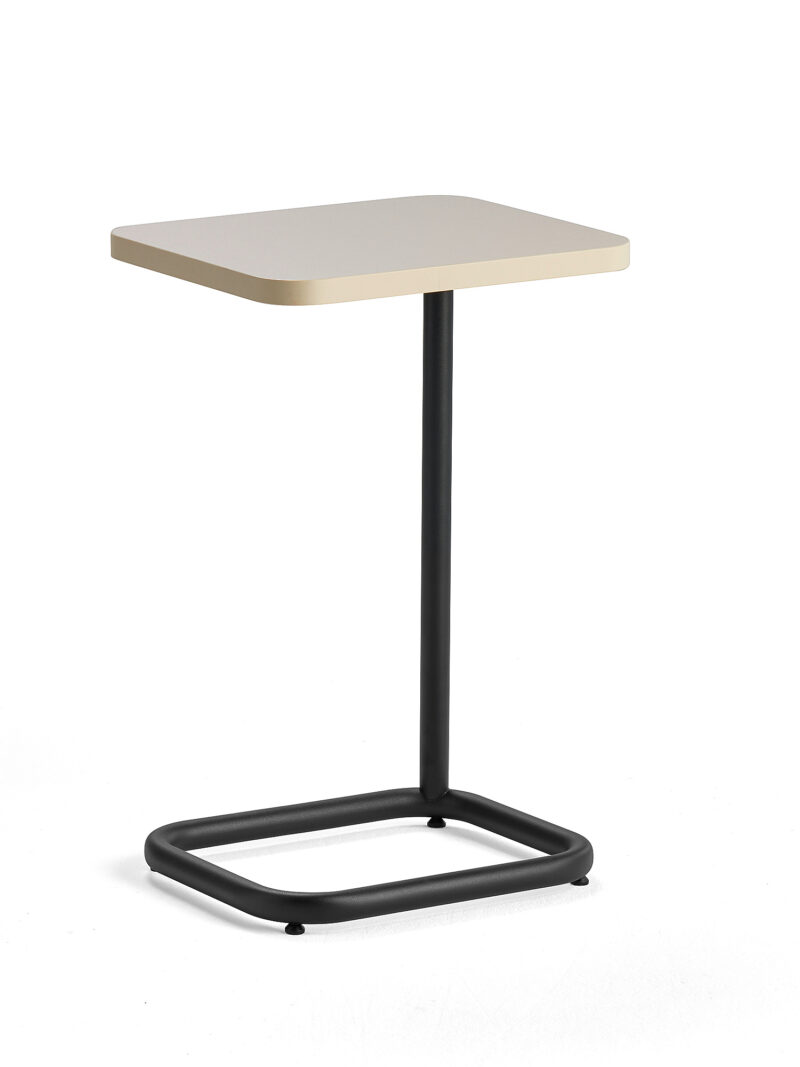 Stół na laptop STANDBY, 425x350x647 mm, czarny, szarobeżowy