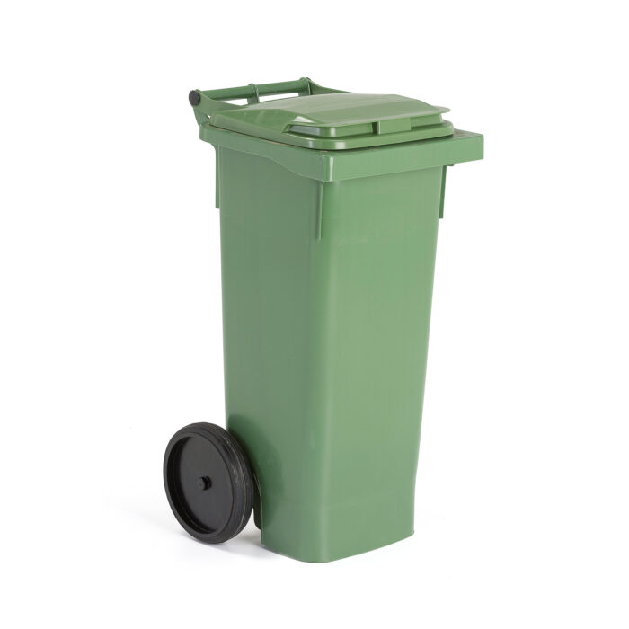 Kosz na odpady CLASSIC, 965x446x530 mm, 80 L, zielony