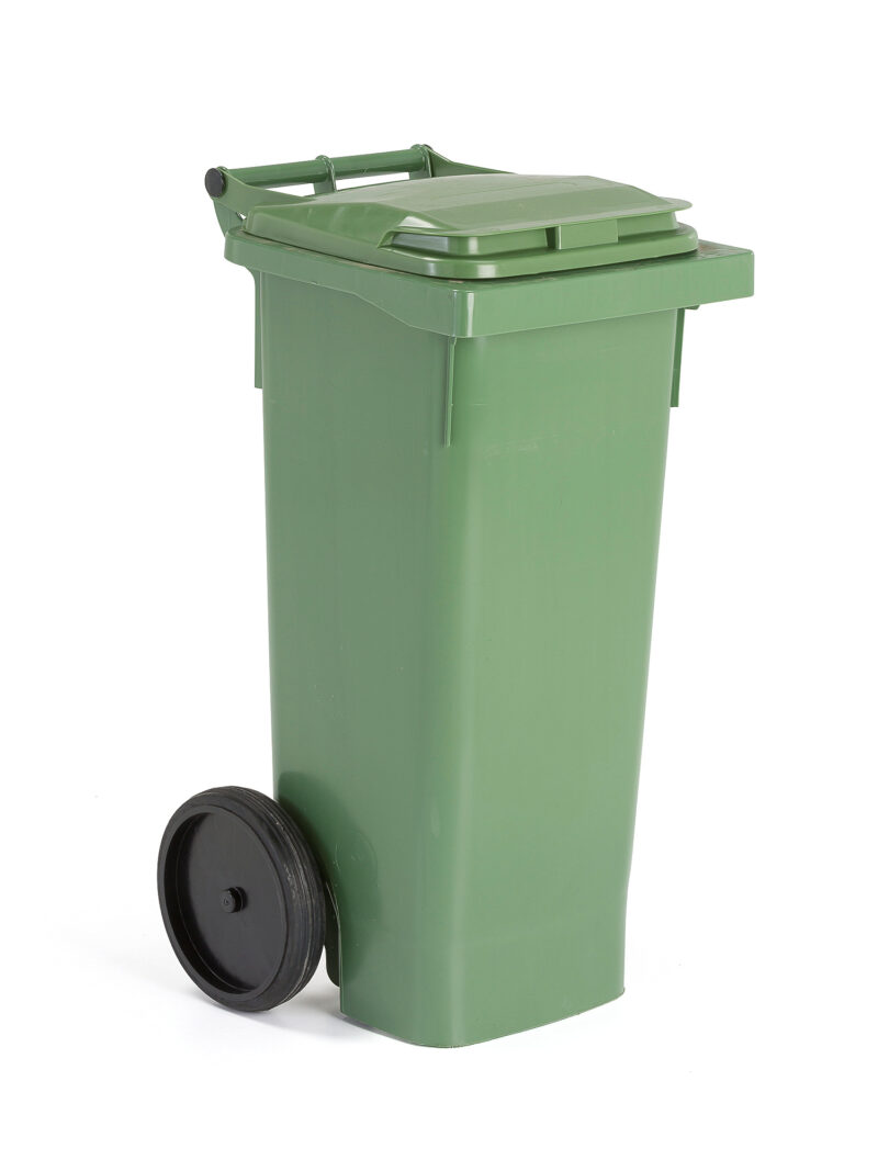 Kosz na odpady CLASSIC, 965x446x530 mm, 80 L, zielony