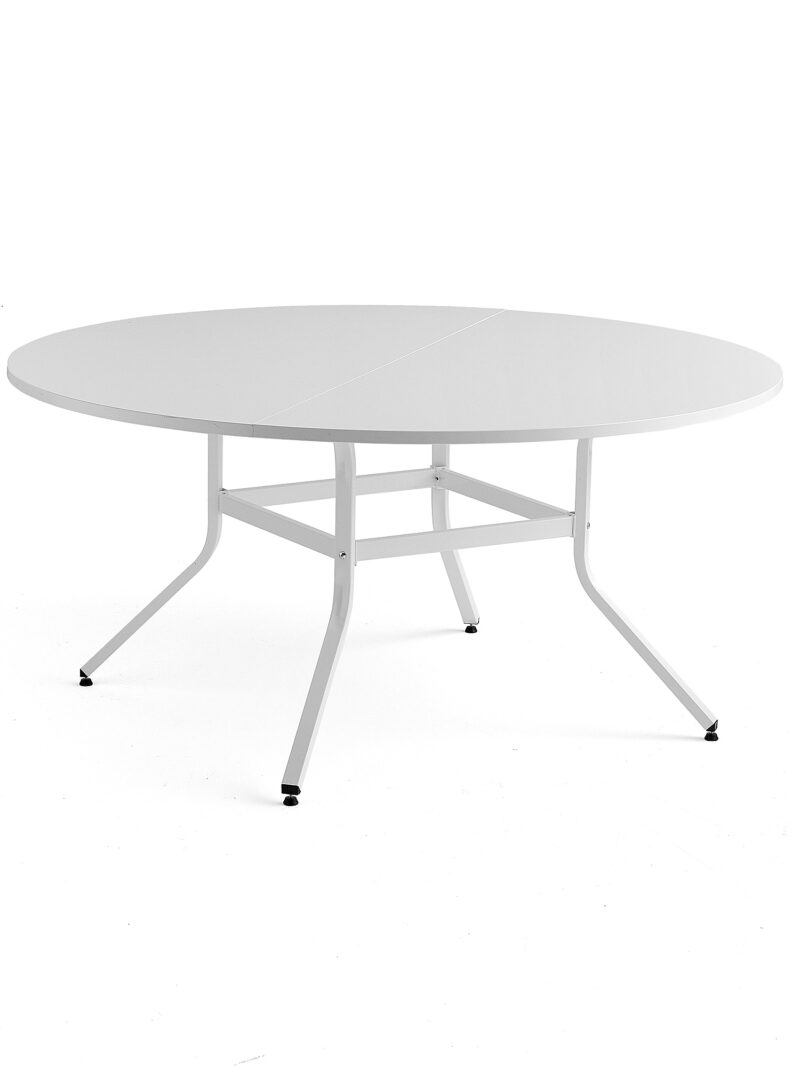Stół VARIOUS, Ø1600x740 mm, biały, biały