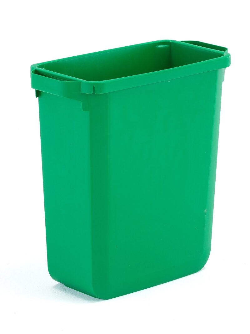 Kosz na śmieci OLIVIER, 600x280x590 mm, 60 L, zielony