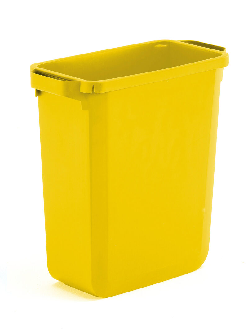 Kosz na śmieci OLIVIER, 600x280x590 mm, 60 L, żółty