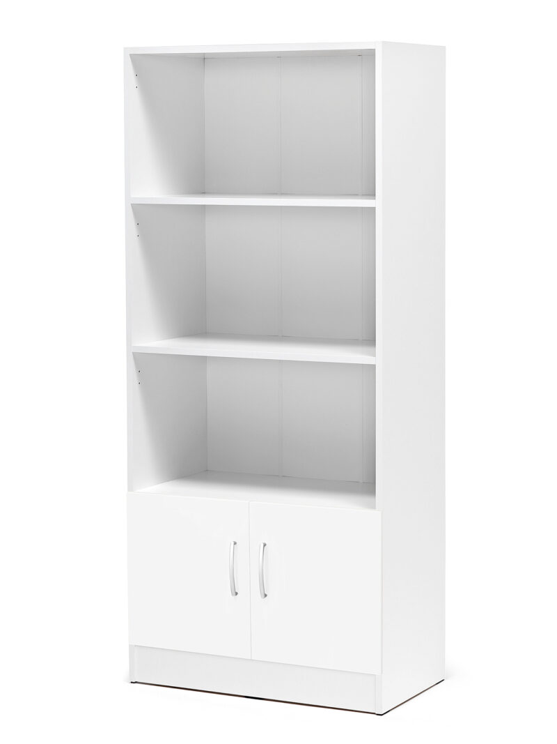 Szafa biurowa FLEXUS z trzema półkami, 1725x760x415 mm, biały