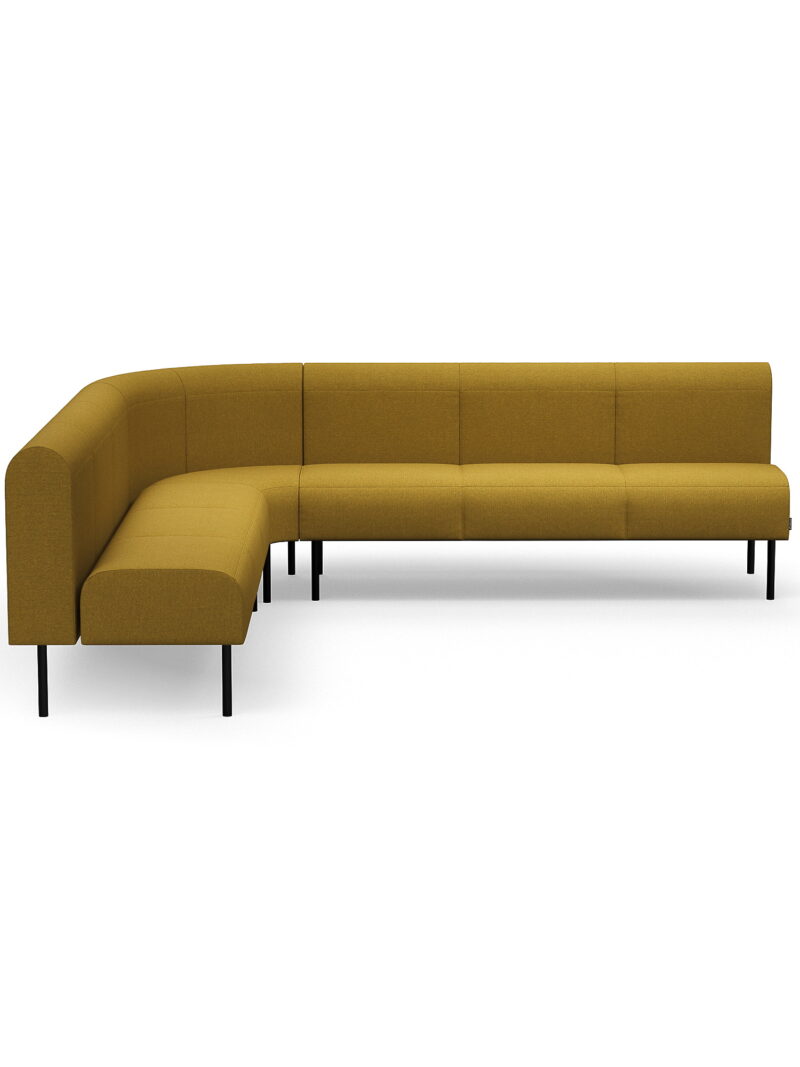 Sofa VARIETY, narożna do wewnątrz 90°, tkanina Blues CSII, złoty