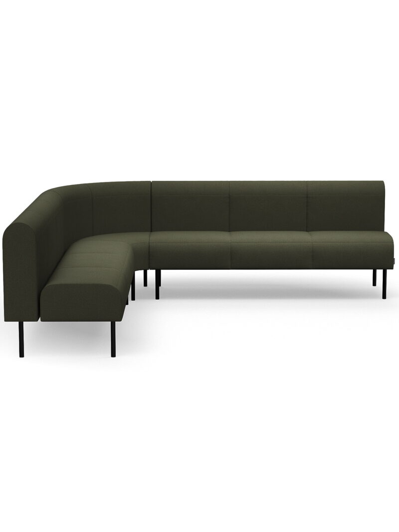 Sofa VARIETY, narożna do wewnątrz 90°, tkanina Blues CSII, oliwkowy