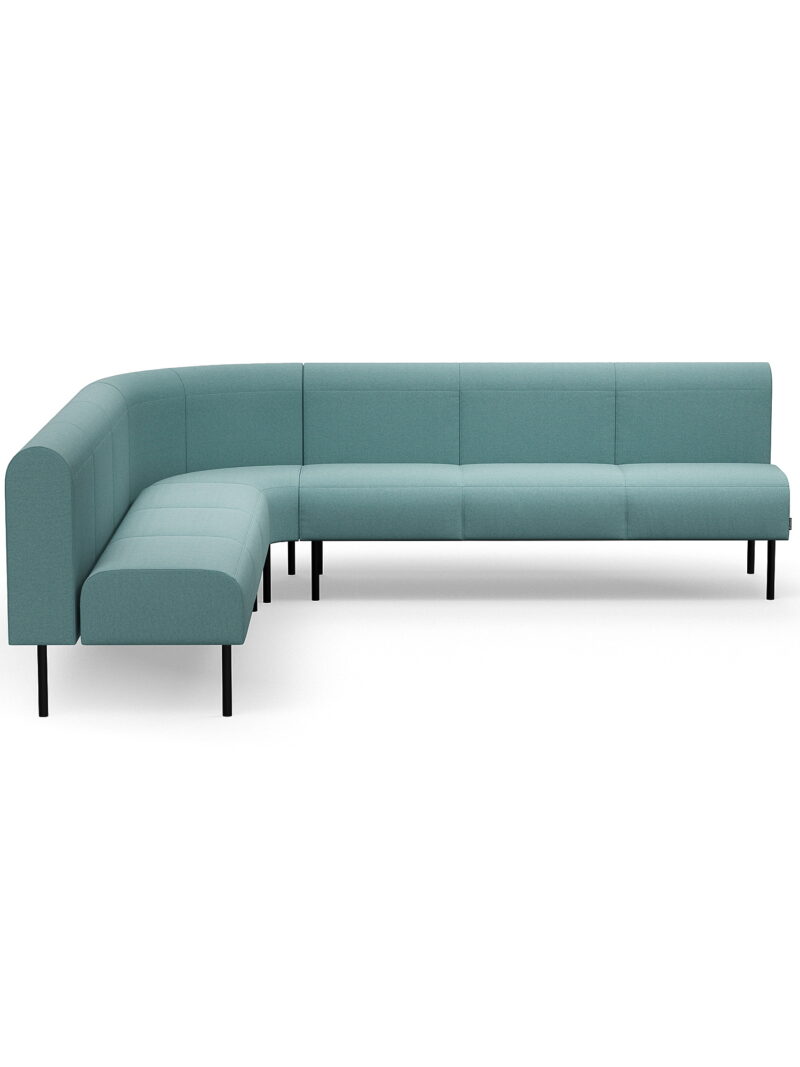 Sofa VARIETY, narożna do wewnątrz 90°, tkanina Pod CS, turkusowy