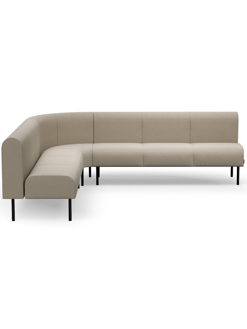 Sofa VARIETY, narożna do wewnątrz 90°, tkanina Pod CS, piaskowy