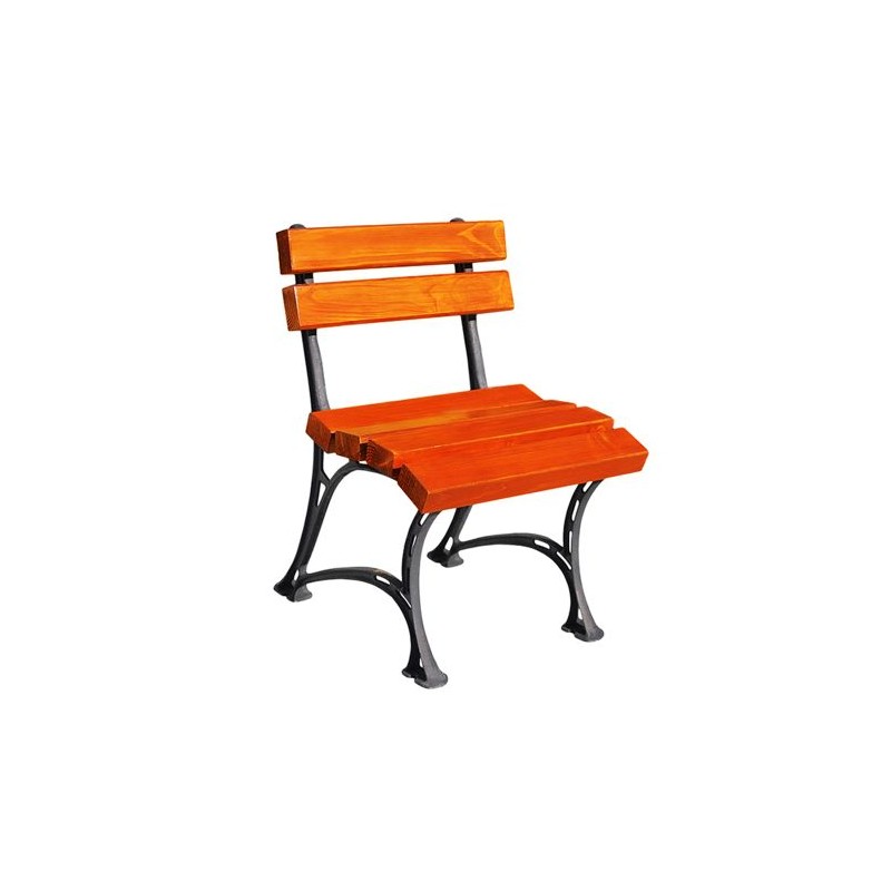 Krzesło Królewskie bez podłokietnika, ławka żeliwna