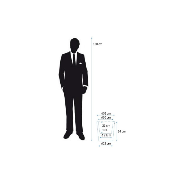 Donica LED 34 cm - obrazek 2