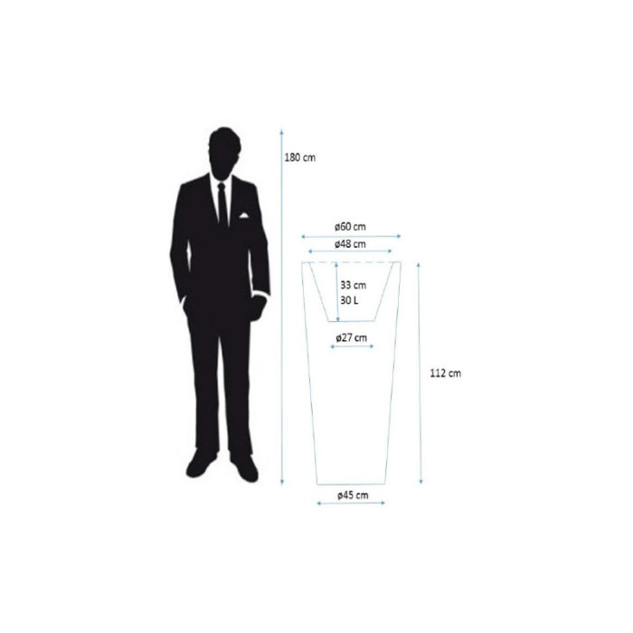 Donica LED 112 cm - obrazek 2
