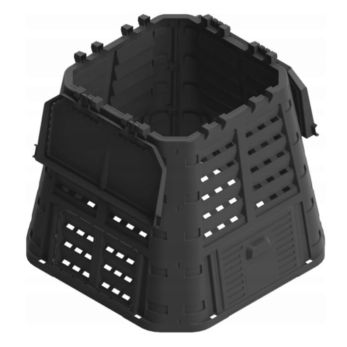 Kompostownik 420l czarny całoroczny z kotwami - obrazek 2
