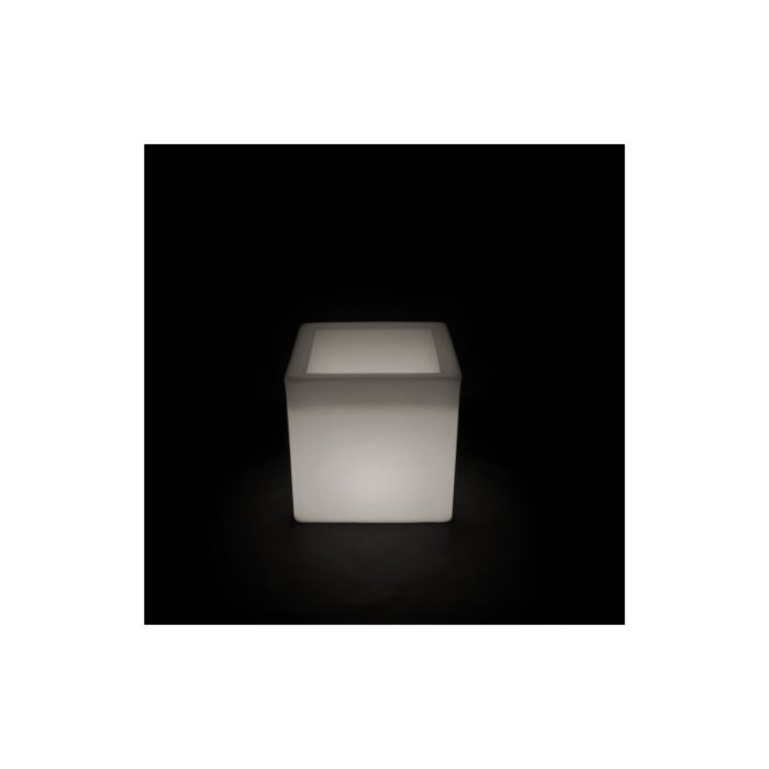 Donica podświetlana LED Cubo kwadratowa 43x43x43 cm