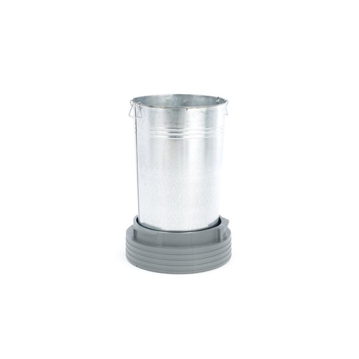 Kosz na śmieci do użytku na zewnątrz, fi 500x1015 mm, 94 L, czarny - obrazek 2