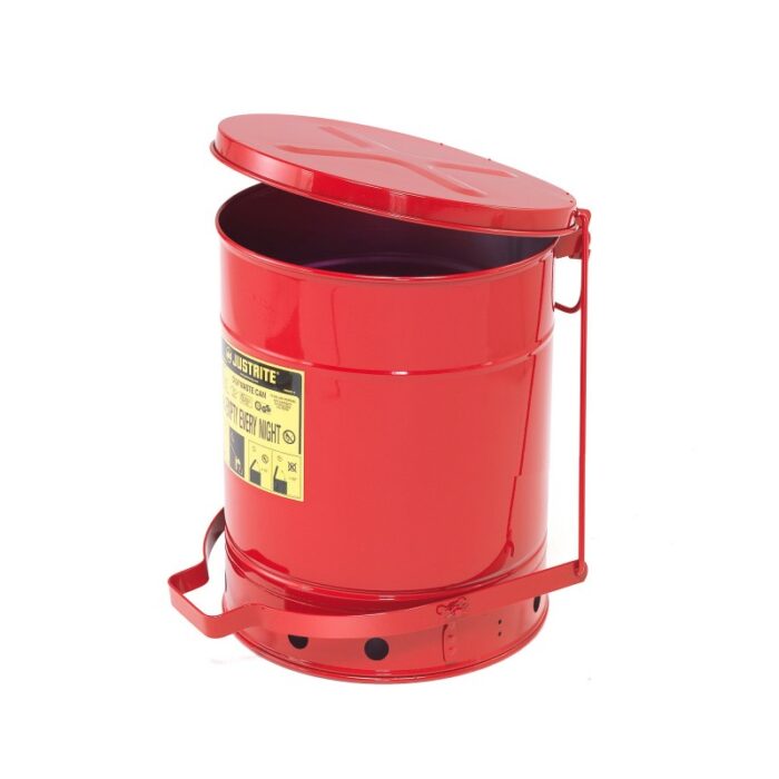Pojemnik na odpady łatwopalne Justrite fi 410x515 mm, 53 L