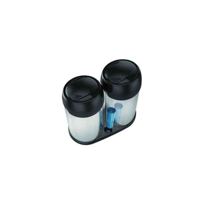 Kosz na śmieci Meliconi Ecolux 80 L Soft Touch stalowy 2x40 L - obrazek 7