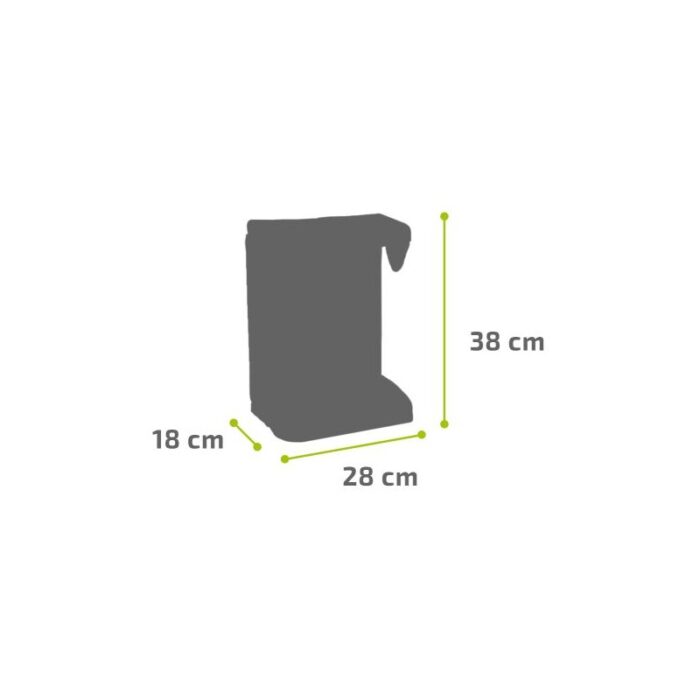 Kosz na śmieci naszafkowy Meliconi Ecologica szary 20l - obrazek 6