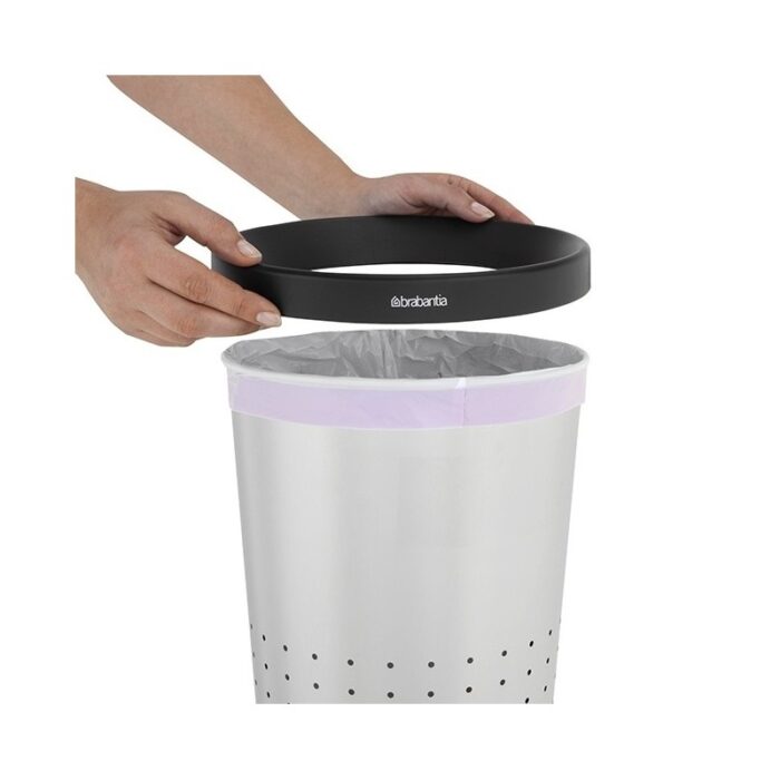 Kosz stożkowy do papieru 11l Brabantia stal matowa/ polerowana - obrazek 2