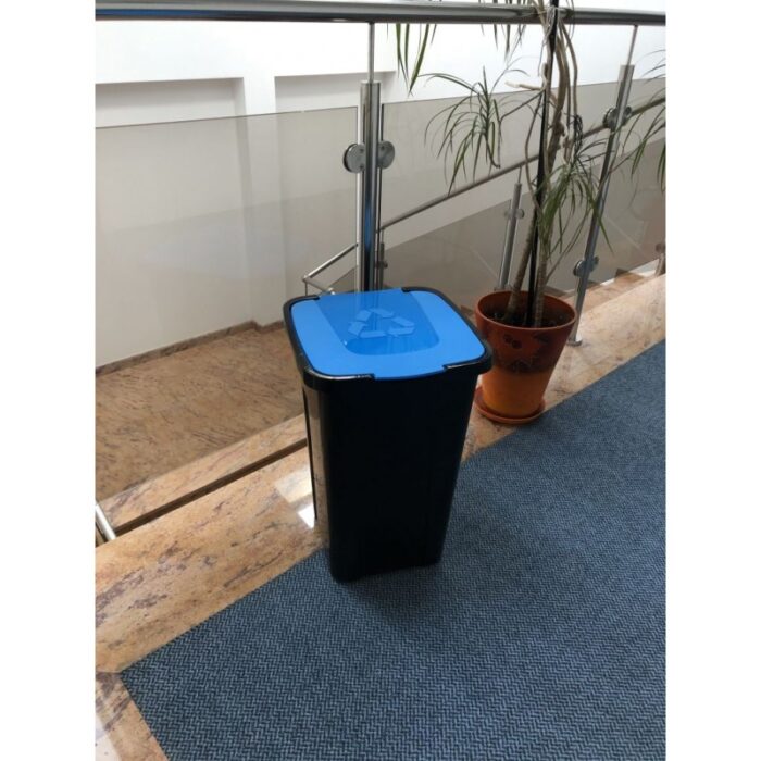 Kosz do segregacji śmieci Sortix 50L papier, plastik, szkło, bio - obrazek 6
