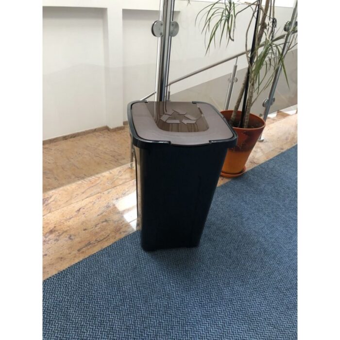 Kosz do segregacji śmieci Sortix 50L papier, plastik, szkło, bio - obrazek 7