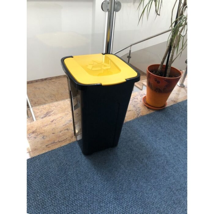 Kosz do segregacji śmieci Sortix 50L papier, plastik, szkło, bio - obrazek 8