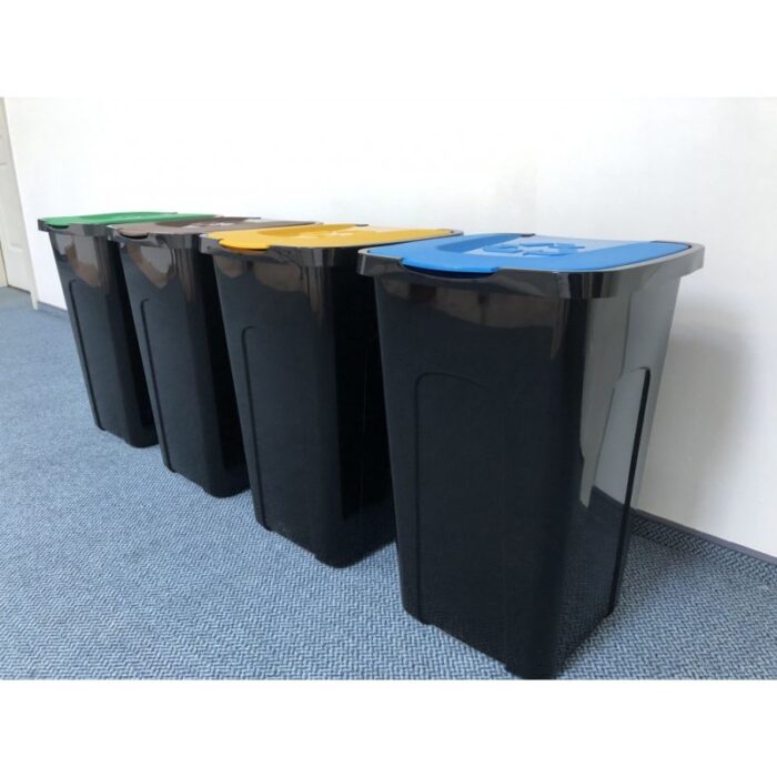 Kosz do segregacji śmieci Sortix 50L papier, plastik, szkło, bio - obrazek 10