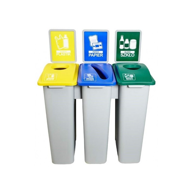Zestaw do recyklingu odpadów Stacja Waste 3x87l