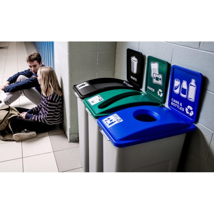 Zestaw do recyklingu odpadów Stacja Waste 3x87l - obrazek 2