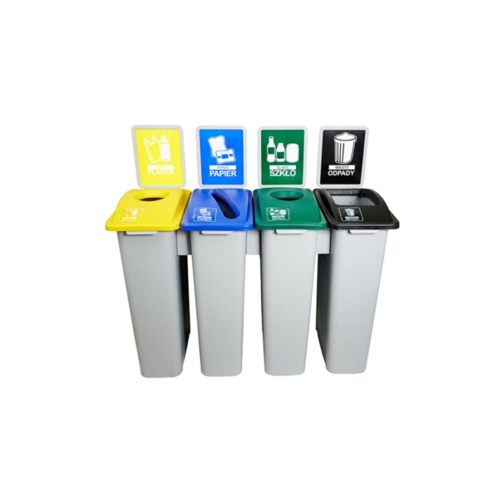 Zestaw do recyklingu odpadów Stacja Waste 4x87l