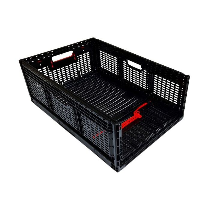 Skrzynka składana 600x400x219 czarna nośność 20kg - obrazek 2