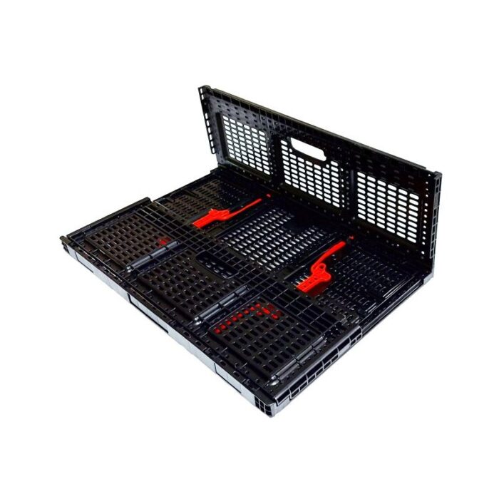Skrzynka składana 600x400x219 czarna nośność 20kg - obrazek 3