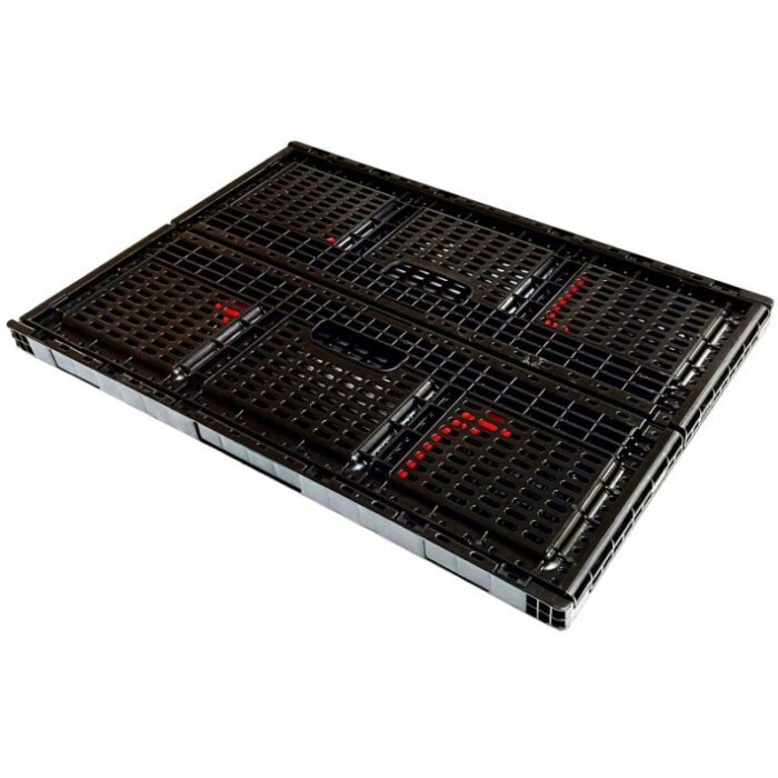 Skrzynka składana 600x400x219 czarna nośność 20kg - obrazek 4
