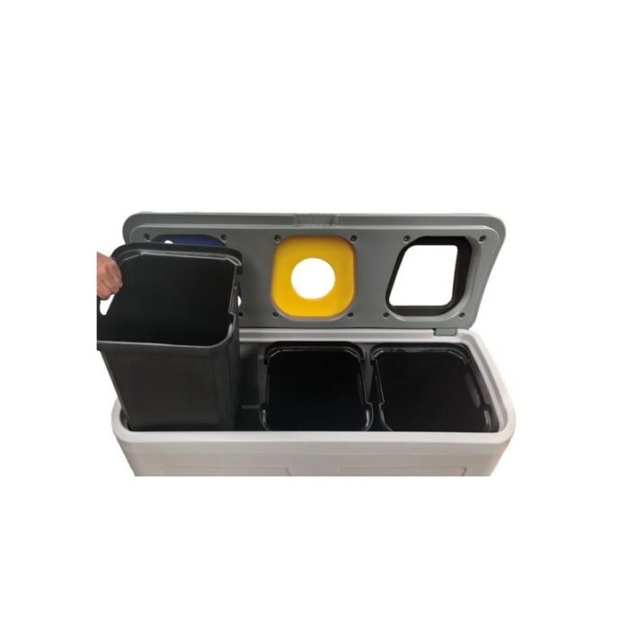 Stacja do segregacji odpadów 5x50L - obrazek 2