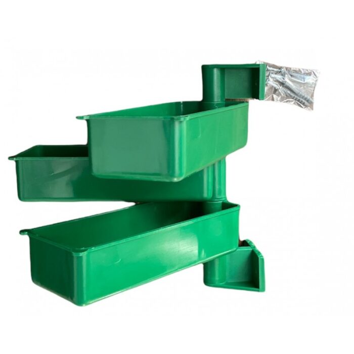 Zestaw 3 półek obrotowych magazynowych pojemnik kuweta eko recycling - obrazek 3
