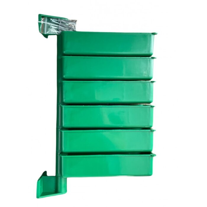 Zestaw 6 półek obrotowych magazynowych pojemnik kuweta eko recycling - obrazek 5