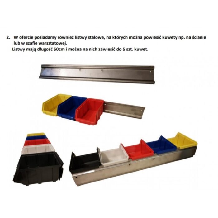 Kuweta pojemnik magazynowy organizer typ A 168x102x75 mm - obrazek 3
