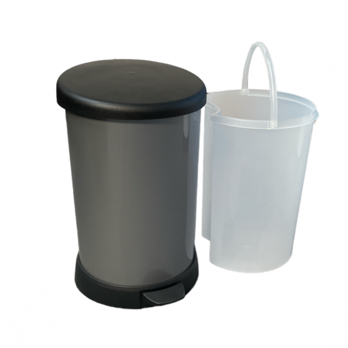 Kosz z pedałem 20l Delar plastikowy z wyjmowanym wiadrem - obrazek 3