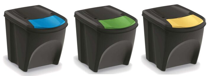 ZESTAW KOSZY DO SEGREGACJI ŚMIECI 3X25L SORTIBOX - obrazek 4