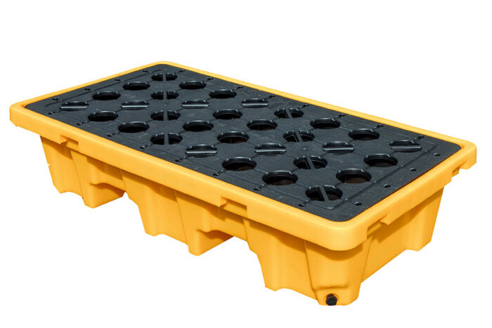 Wanna paleta ociekowa wychwytowa 130x68x30 na 2 beczki 150l