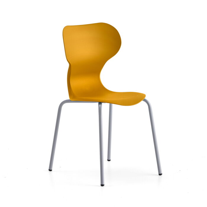Krzesło BRIAN, 4 nogi, żółty