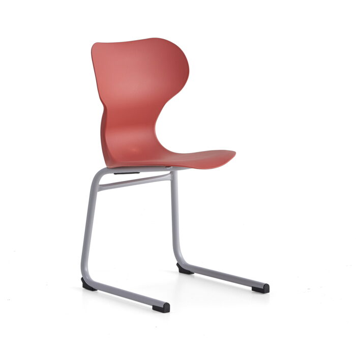 Krzesło BRIAN, na płozach, czerwony