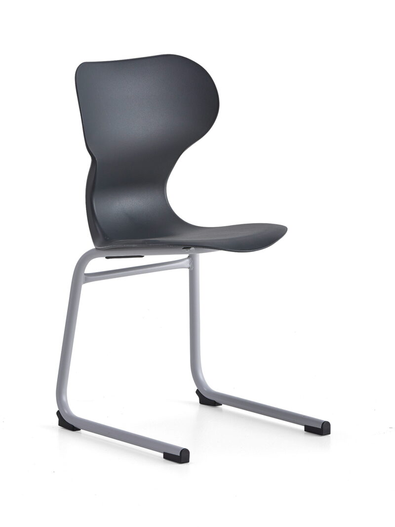 Krzesło BRIAN, na płozach, czarny