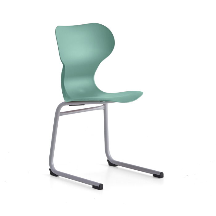 Krzesło BRIAN, na płozach, zielony