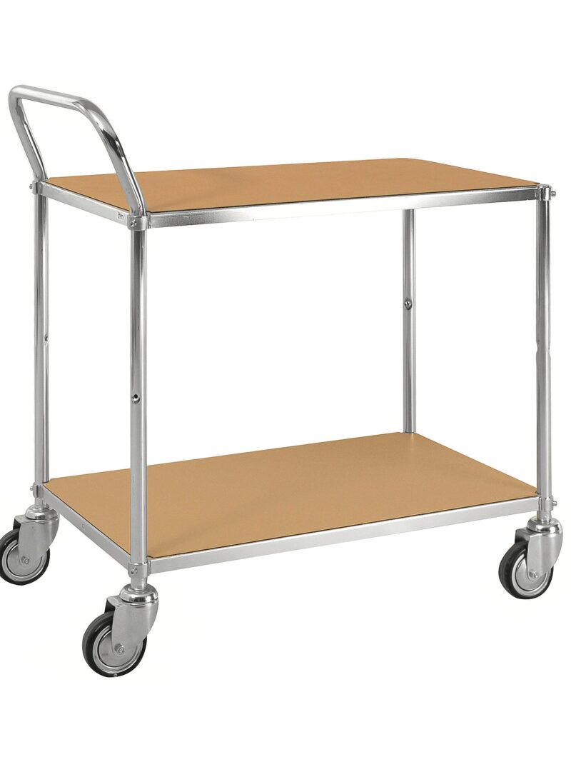 Wózek stołowy ESD, 2 półki, 850x435x950 mm