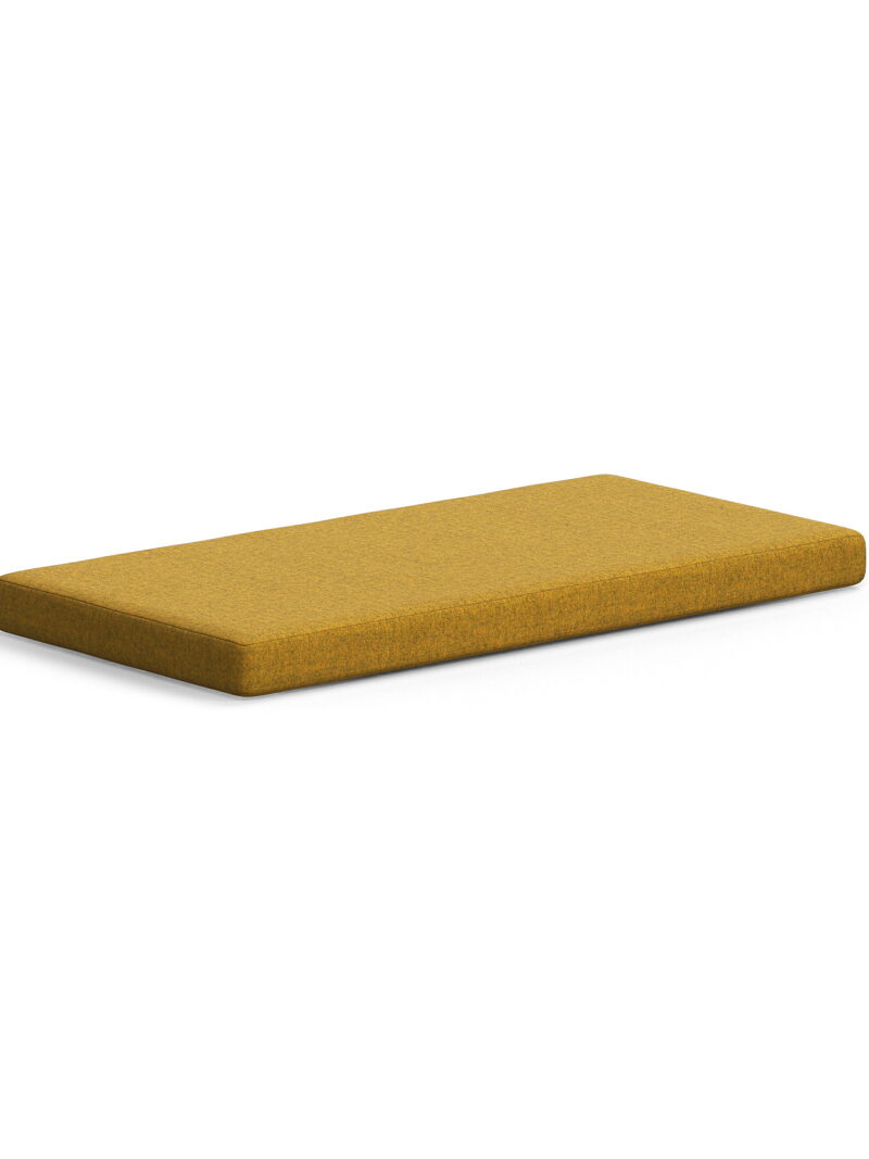 Poduszka na siedzisko QBUS, 795x395x50 mm, żółty