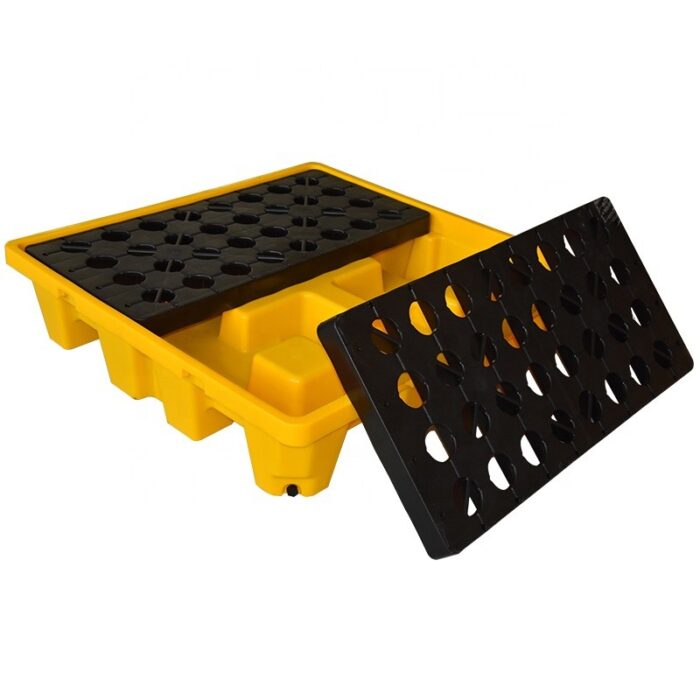 Wanna paleta ociekowa wychwytowa 130x130x30 na 4 beczki lub IBC 200l - obrazek 2