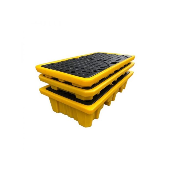 Wanna paleta ociekowa wychwytowa 130x68x15 na 2 beczki 83l - obrazek 2